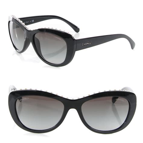 chanel cat eye pearl sunglasses|replacement lenses for Chanel sunglasses.